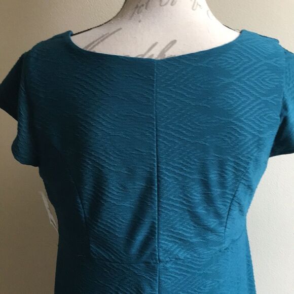 Motherhood Maternity Dress Medium Blue Green - Picture 5 of 5
